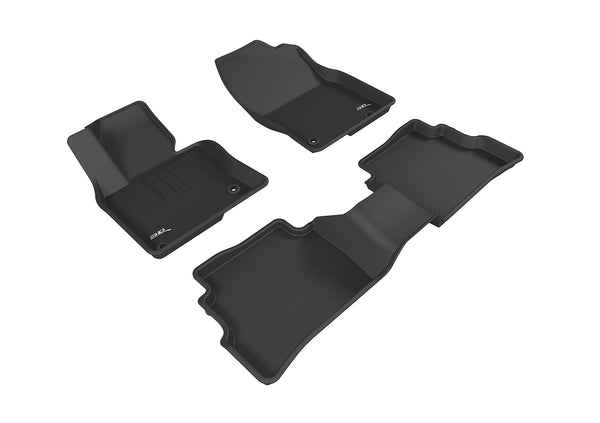 3D MAXpider KAGU Floor Mat for 2017-2022 MAZDA CX-5  - BLACK - 1ST ROW 2ND ROW - L1MZ05801509 [2013 2012 2011 2010]