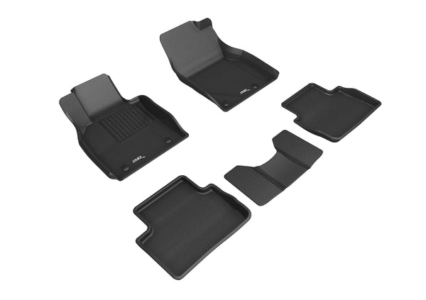 3D MAXpider KAGU Floor Mat for 2019-2024 MAZDA MAZDA3 / CX-30  - BLACK - 1ST ROW 2ND ROW - L1MZ06701509 [2023 2022 2021]