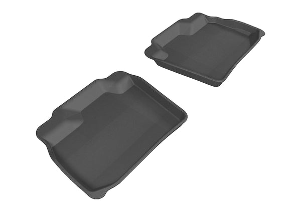 3D MAXpider KAGU Floor Mat for 2011-2019 NISSAN LEAF  - BLACK - 2ND ROW - L1NS04921509 [2023]