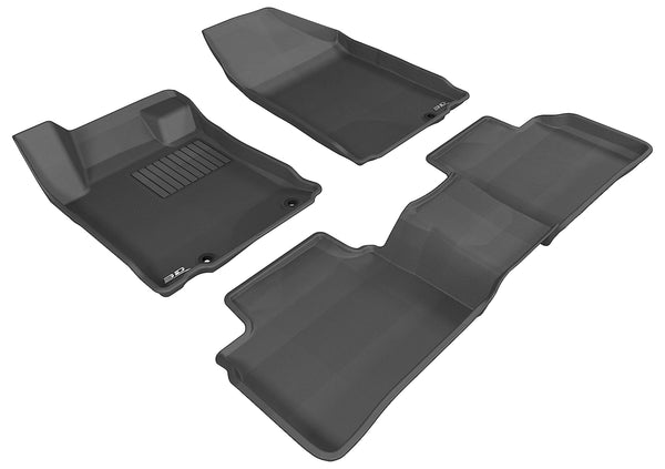 3D MAXpider KAGU Floor Mat for 2013-2013 NISSAN ALTIMA SEDAN  - BLACK - 1ST ROW 2ND ROW - L1NS05701509 [2023]