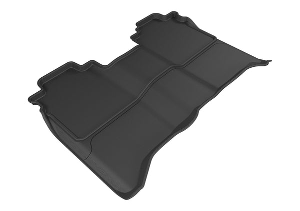 3D MAXpider KAGU Floor Mat for 2016-2023 NISSAN TITAN CREW CAB  - BLACK - 2ND ROW - L1NS08421509 [2010 2009 2008 2007 2006 2005]