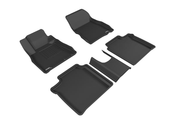 3D MAXpider KAGU Floor Mat for 2014-2019 NISSAN VERSA NOTE  - BLACK - 1ST ROW 2ND ROW - L1NS08701509 [2019 2018 2017 2016 2015 2014 2013 2012 2011 2010 2009]