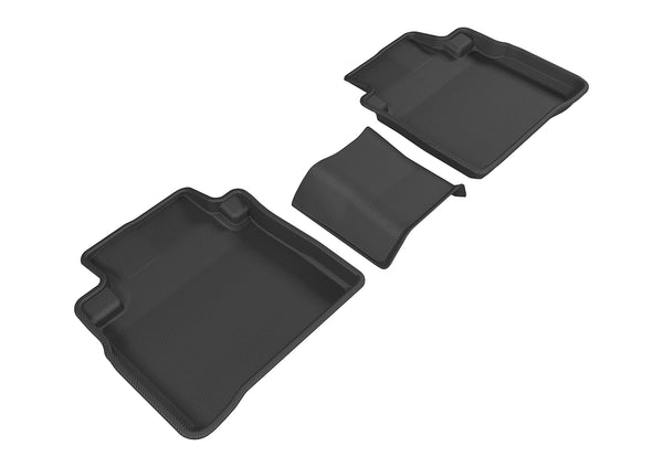 3D MAXpider KAGU Floor Mat for 2016-2023 NISSAN MAXIMA  - BLACK - 2ND ROW - L1NS08821509 [2019 2018 2017 2016 2015 2014 2013 2012]