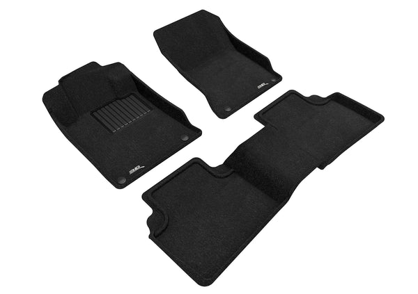 3D MAXpider ELEGANT Floor Mat for 2019-2022 NISSAN ALTIMA  - BLACK - 1ST ROW 2ND ROW - L1NS11404709 [2023 2022 2021]