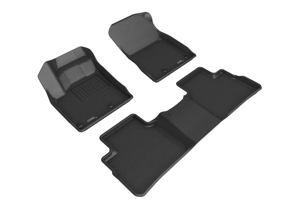 3D MAXpider KAGU Floor Mat for 2021-2022 NISSAN ROGUE  - BLACK - 1ST ROW 2ND ROW - L1NS13601509 [2023 2022]