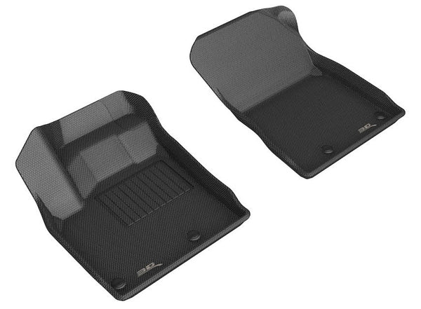 3D MAXpider KAGU Floor Mat for 2021-2022 NISSAN ROGUE  - BLACK - 1ST ROW - L1NS13611509 [2016 2015 2014 2013 2012 2011 2010 2009]