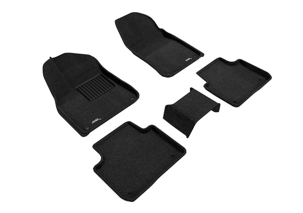 3D MAXpider ELEGANT Floor Mat for 2019-2023 PORSCHE CAYENNE / CAYENNE COUPE  - BLACK - 1ST ROW 2ND ROW - L1PO01904709 [2016 2015 2014 2013 2012 2011]