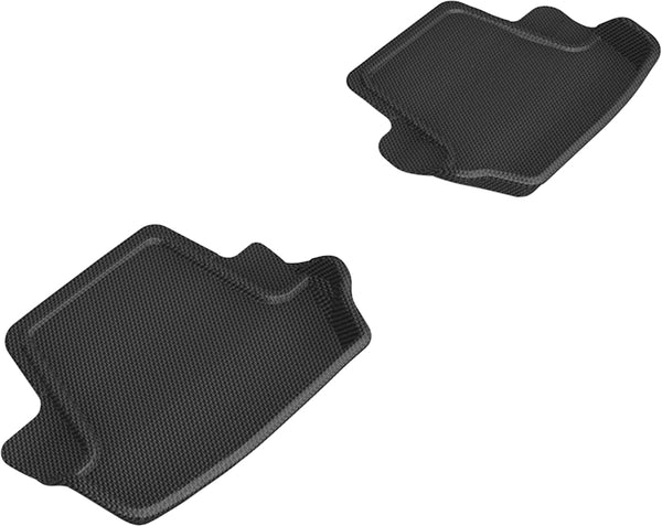 3D MAXpider KAGU Floor Mat for 2020-2024 PORSCHE 911  - BLACK - 2ND ROW - L1PO02121509 [2018 2017 2016 2015]