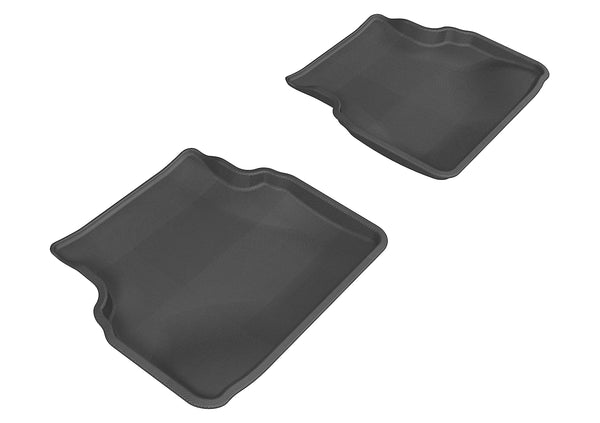 3D MAXpider KAGU Floor Mat for 2002-2007 SUBARU IMPREZA SEDAN  - BLACK - 2ND ROW - L1SB01021509 [2024 2023 2022 2021 2020 2019 2018]