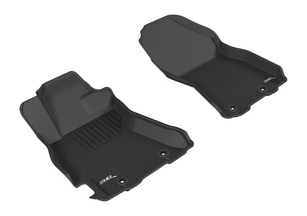 3D MAXpider KAGU Floor Mat for 2015-2019 SUBARU LEGACY/ OUTBACK  - BLACK - 1ST ROW - L1SB01311509 [2023 2022]