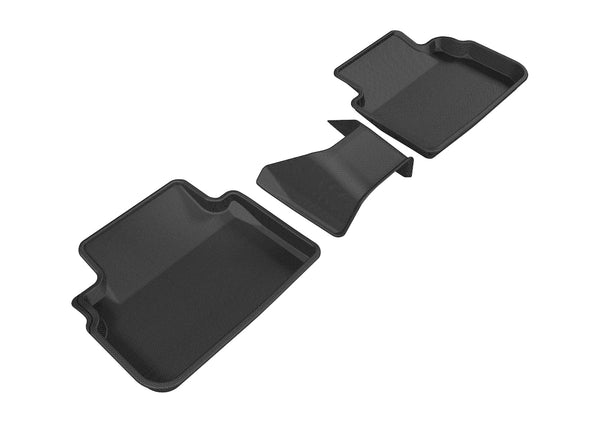 3D MAXpider KAGU Floor Mat for 2017-2023 SUBARU IMPREZA / CROSSTREK  - BLACK - 2ND ROW - L1SB02221509 [2020 2019 2018 2017 2016 2015 2014 2013 2012 2011 2010 2009]