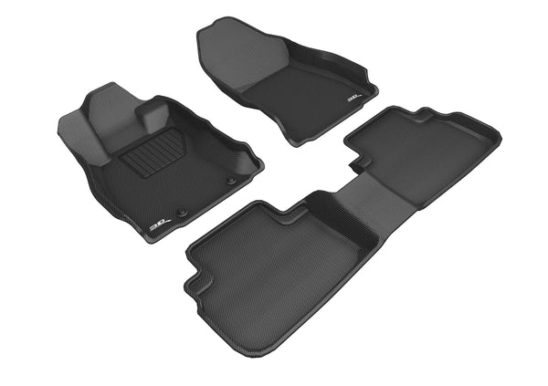 3D MAXpider KAGU Floor Mat for 2019-2023 SUBARU FORESTER  - BLACK - 1ST ROW 2ND ROW - L1SB02401509 [2023 2022 2021 2020 2019 2018 2017 2016 2015 2014 2013 2012 2011]