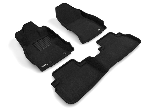 3D MAXpider ELEGANT Floor Mat for 2019-2022 SUBARU FORESTER  - BLACK - 1ST ROW 2ND ROW - L1SB02404709 [2023 2022 2021 2020 2019 2018 2017 2016 2015 2014 2013 2012 2011]