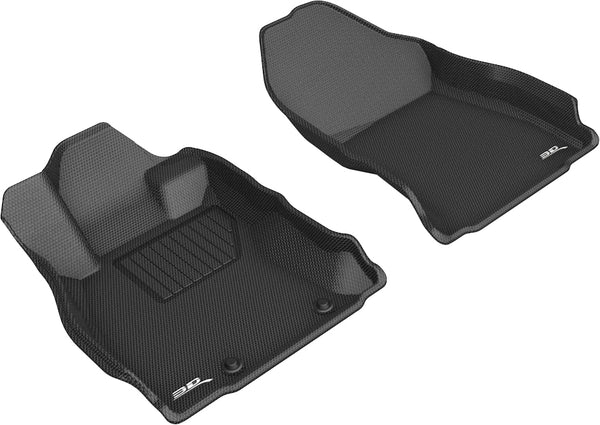 3D MAXpider KAGU Floor Mat for 2019-2023 SUBARU FORESTER  - BLACK - 1ST ROW - L1SB02411509 [2023 2022 2021 2020 2019 2018 2017 2016 2015 2014 2013 2012 2011]