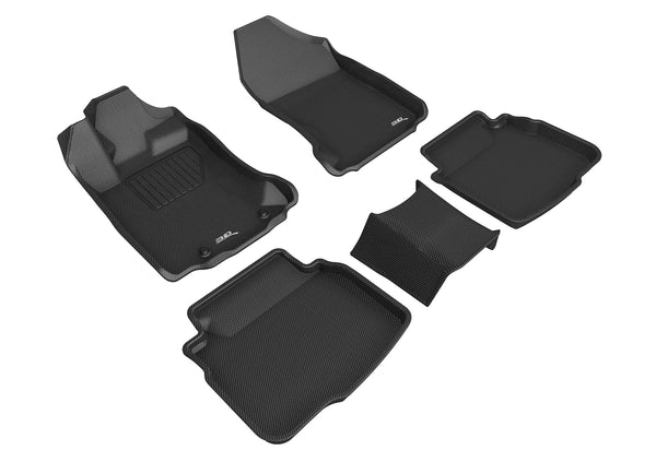 3D MAXpider KAGU Floor Mat for 2020-2024 SUBARU LEGACY / OUTBACK  - BLACK - 1ST ROW 2ND ROW - L1SB02801509 [2020 2019 2018 2017 2016 2015 2014 2013]