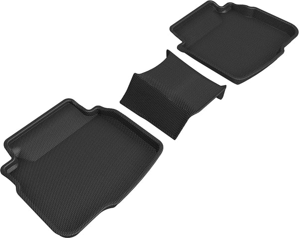 3D MAXpider KAGU Floor Mat for 2020-2024 SUBARU LEGACY / OUTBACK  - BLACK - 2ND ROW - L1SB02821509 [2020 2019 2018 2017 2016 2015 2014 2013]