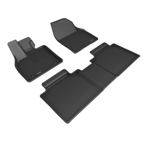 3D MAXpider KAGU FLOOR MAT for 2019-2023 SUBARU SOLTERRA  - BLACK - 1ST ROW 2ND ROW  - L1SB03501509 [2018 2017 2016 2015 2014 2013 2012]