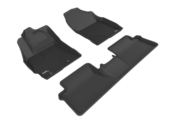 3D MAXpider KAGU Floor Mat for 2016-2016 SCION IM  - BLACK - 1ST ROW 2ND ROW - L1SC00601509 [2015 2014 2013 2012 2011 2010 2009]