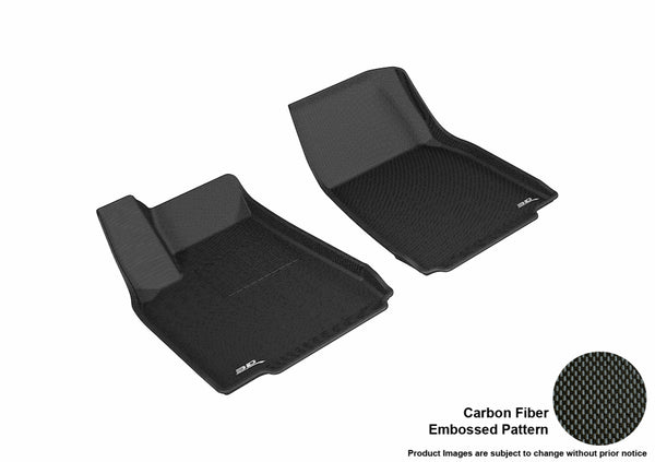 3D MAXpider KAGU Floor Mat for 2016-2021 TESLA MODEL X  - BLACK - 1ST ROW - L1TL00111509 [2023 2022]