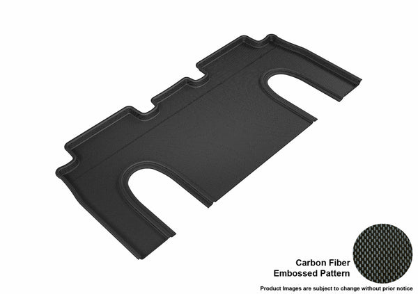 3D MAXpider KAGU Floor Mat for 2016-2021 TESLA MODEL X 6-SEAT  - BLACK - 2ND ROW - L1TL00121509 [2023]