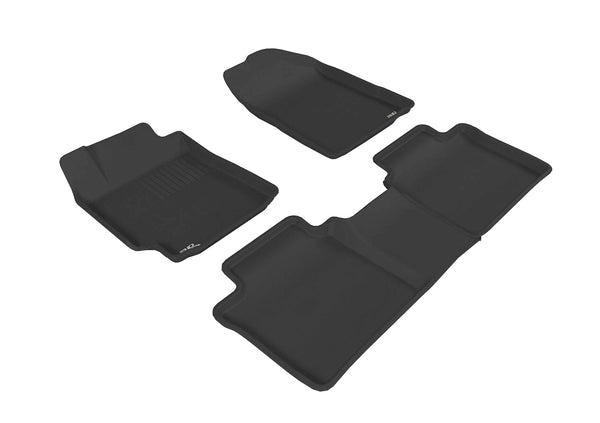 3D MAXpider KAGU Floor Mat for 2007-2011 TOYOTA CAMRY  - BLACK - 1ST ROW 2ND ROW - L1TY00401509 [2021 2020 2019 2018 2017 2016 2015]
