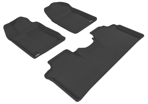 3D MAXpider KAGU Floor Mat for 2005-2012 TOYOTA AVALON  - BLACK - 1ST ROW 2ND ROW - L1TY05501509 [2023]