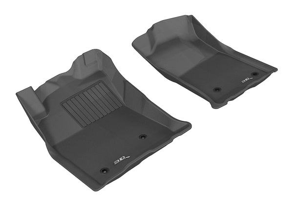 3D MAXpider KAGU Floor Mat for 2005-2011 TOYOTA TACOMA REGULAR / ACCESS / DOUBLE CAB  - BLACK - 1ST ROW - L1TY05711509 [2024 2023 2022 2021 2020 2019 2018 2017]