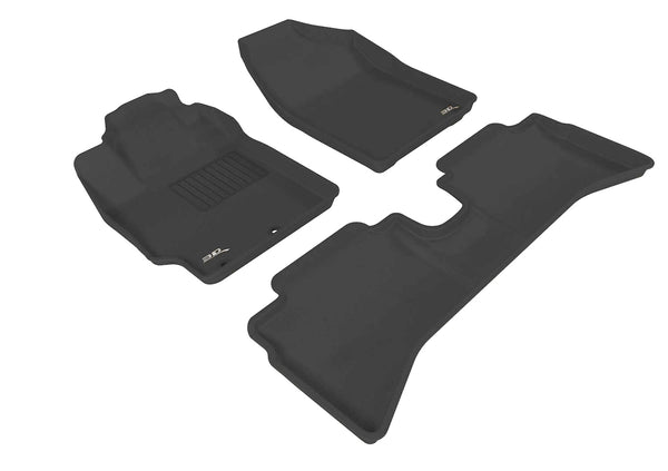 3D MAXpider KAGU Floor Mat for 2012-2015 TOYOTA PRIUS C  - BLACK - 1ST ROW 2ND ROW - L1TY09501509 [2020 2019 2018 2017 2016 2015 2014]