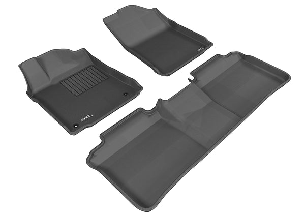 3D MAXpider KAGU Floor Mat for 2013-2018 TOYOTA AVALON  - BLACK - 1ST ROW 2ND ROW - L1TY13001509 [2024 2023 2022 2021]