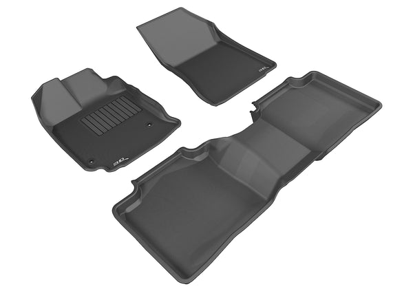 3D MAXpider KAGU Floor Mat for 2013-2015 TOYOTA VENZA  - BLACK - 1ST ROW 2ND ROW - L1TY13401509 [2018 2017 2016 2015]