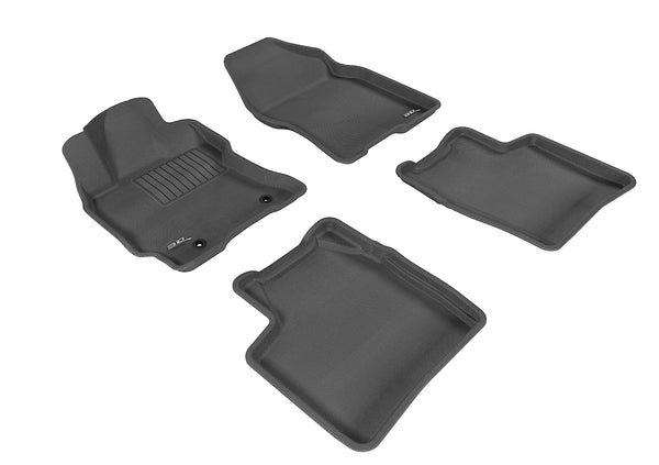 3D MAXpider KAGU Floor Mat for 2004-2009 TOYOTA PRIUS  - BLACK - 1ST ROW 2ND ROW - L1TY14501509 [2021 2020 2019 2018 2017 2016]