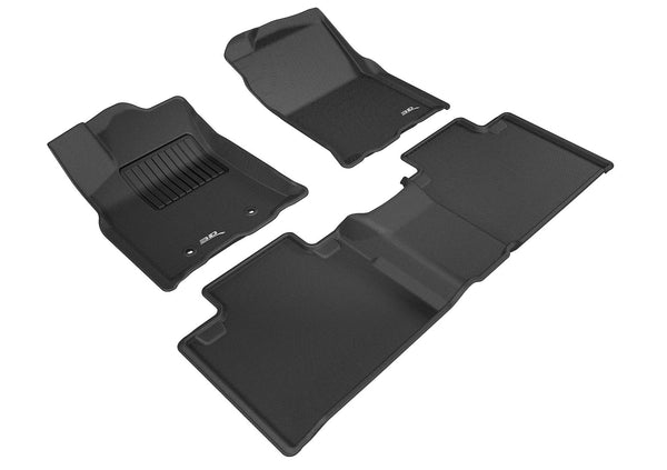 3D MAXpider KAGU Floor Mat for 2016-2023 TOYOTA TACOMA ACCESS CAB  - BLACK - 1ST ROW 2ND ROW - L1TY23101509 [2023 2022 2021]