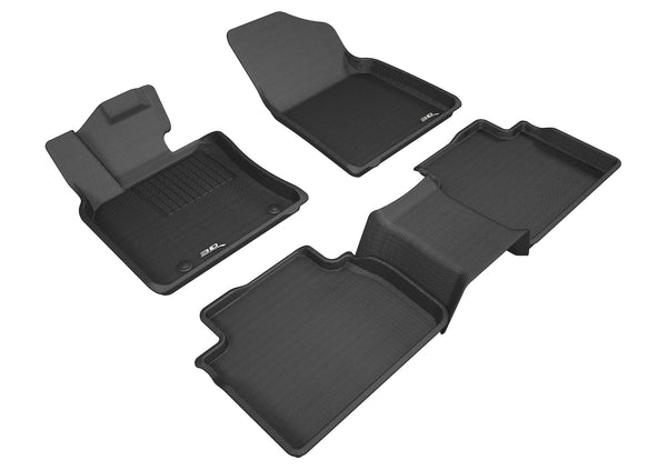 3D MAXpider KAGU Floor Mat for 2018-2024 TOYOTA CAMRY  - BLACK - 1ST ROW 2ND ROW - L1TY23701509 [2024 2023 2022]