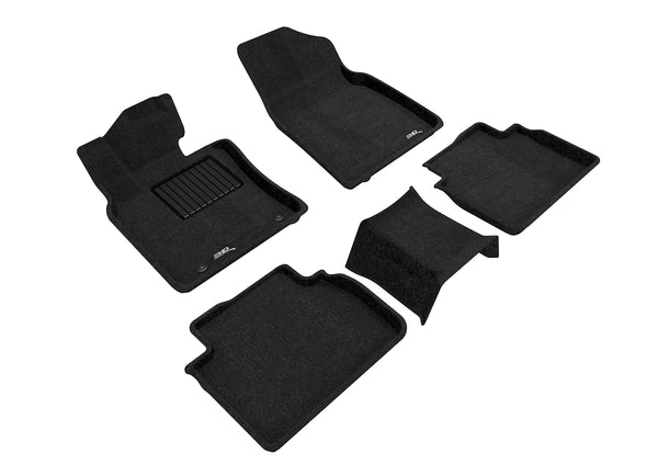 3D MAXpider ELEGANT Floor Mat for 2018-2023 TOYOTA CAMRY  - BLACK - 1ST ROW 2ND ROW - L1TY23704709 [2023]