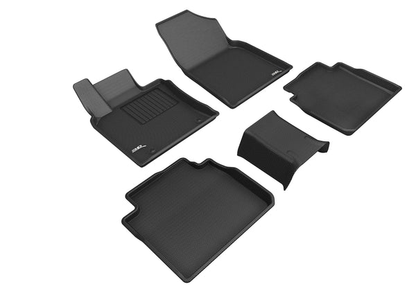 3D MAXpider KAGU Floor Mat for 2019-2022 TOYOTA AVALON  - BLACK - 1ST ROW 2ND ROW - L1TY24501509 [2023 2022 2021]