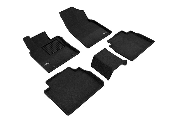 3D MAXpider ELEGANT Floor Mat for 2019-2022 TOYOTA AVALON  - BLACK - 1ST ROW 2ND ROW - L1TY24504709 [2023 2022 2021 2020 2019 2018]