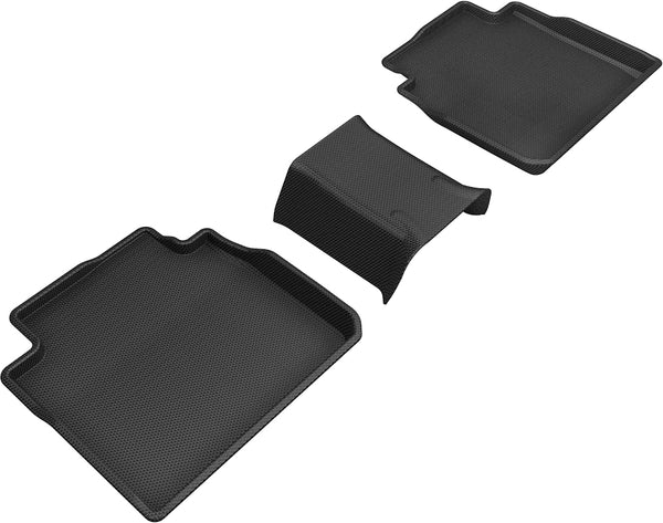 3D MAXpider KAGU Floor Mat for 2019-2024 TOYOTA/ LEXUS AVALON/ ES  - BLACK - 2ND ROW - L1TY24521509 [2022 2021 2020 2019 2018 2017 2016 2015]