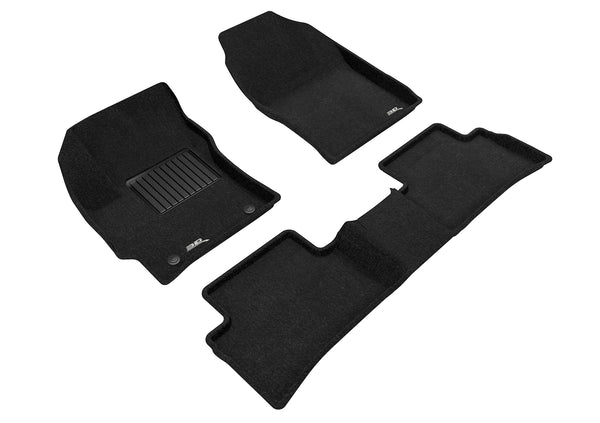 3D MAXpider ELEGANT Floor Mat for 2019-2022 TOYOTA COROLLA HATCHBACK  - BLACK - 1ST ROW 2ND ROW - L1TY24604709 [2023 2022 2021 2020 2019]