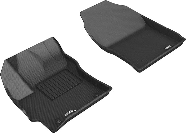 3D MAXpider KAGU Floor Mat for 2019-2024 TOYOTA COROLLA HATCH/SEDAN/HYBRID  - BLACK - 1ST ROW - L1TY24611509 [2023 2022 2021 2020 2019]