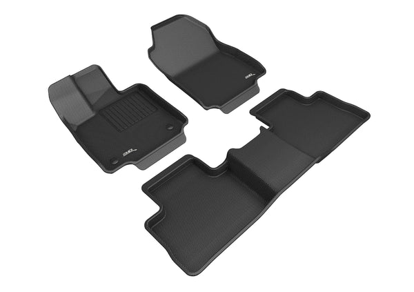 3D MAXpider KAGU Floor Mat for 2019-2023 TOYOTA RAV4 GASOLINE  - BLACK - 1ST ROW 2ND ROW - L1TY25401509 [2021 2020]