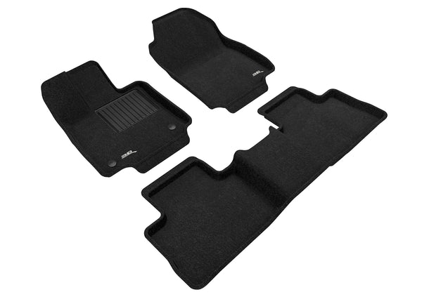 3D MAXpider ELEGANT Floor Mat for 2019-2023 TOYOTA RAV4 GASOLINE  - BLACK - 1ST ROW 2ND ROW - L1TY25404709 [2022 2021 2020]