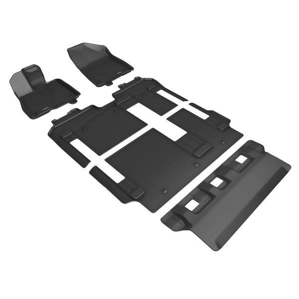 3D MAXpider KAGU Floor Mat for 2021-2023 TOYOTA SIENNA  - BLACK - 1ST ROW 2ND ROW 3RD ROW - L1TY27201509 [2023 2022 2021 2020 2019]