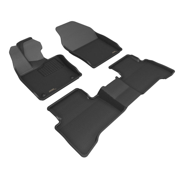 3D MAXpider KAGU FLOOR MAT for 2023-2023 TOYOTA PRIUS  - BLACK - 1ST ROW 2ND ROW - L1TY30501509 []