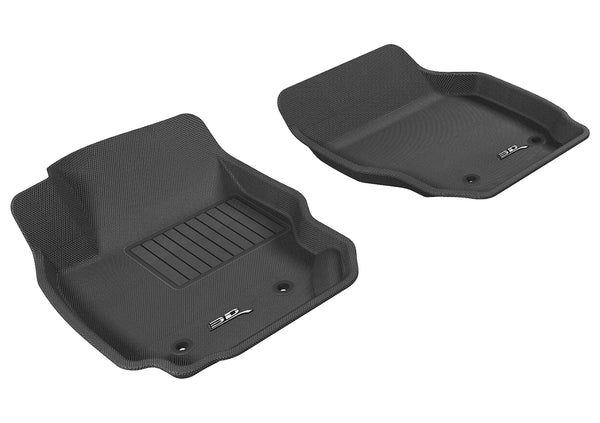 3D MAXpider KAGU Floor Mat for 2007-2016 VOLVO S80  - BLACK - 1ST ROW - L1VV00211509 []