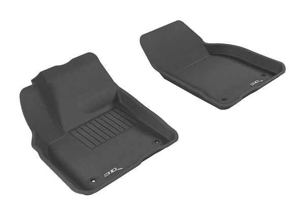 3D MAXpider KAGU Floor Mat for 2007-2013 VOLVO C30  - BLACK - 1ST ROW - L1VV00711509 []