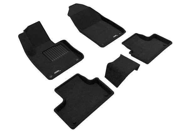 3D MAXpider ELEGANT Floor Mat for 2018-2023 VOLVO XC60 T5/ XC60 T6  - BLACK - 1ST ROW 2ND ROW - L1VV02504709 []