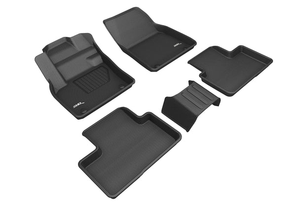 3D MAXpider KAGU Floor Mat for 2019-2023 VOLVO XC40  - BLACK - 1ST ROW 2ND ROW - L1VV03001509 []