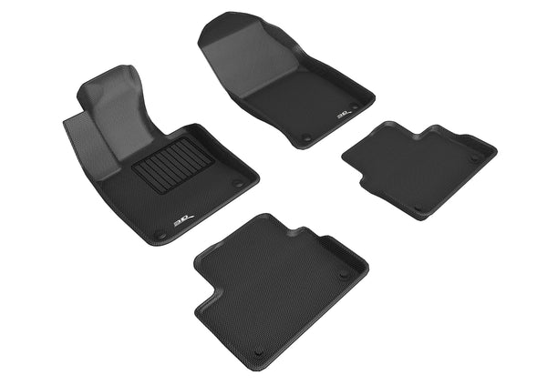 3D MAXpider KAGU Floor Mat for 2019-2023 VOLVO S60/ V60/ V60 CROSS COUNTRY  - BLACK - 1ST ROW 2ND ROW - L1VV03501509 []