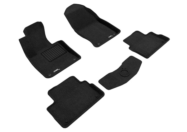 3D MAXpider ELEGANT Floor Mat for 2019-2023 VOLVO S60/ V60/ V60 CROSS COUNTRY  - BLACK - 1ST ROW 2ND ROW - L1VV03504709 []