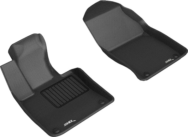 3D MAXpider KAGU Floor Mat for 2019-2023 VOLVO S60/ V60/ V60 CROSS COUNTRY  - BLACK - 1ST ROW - L1VV03511509 []